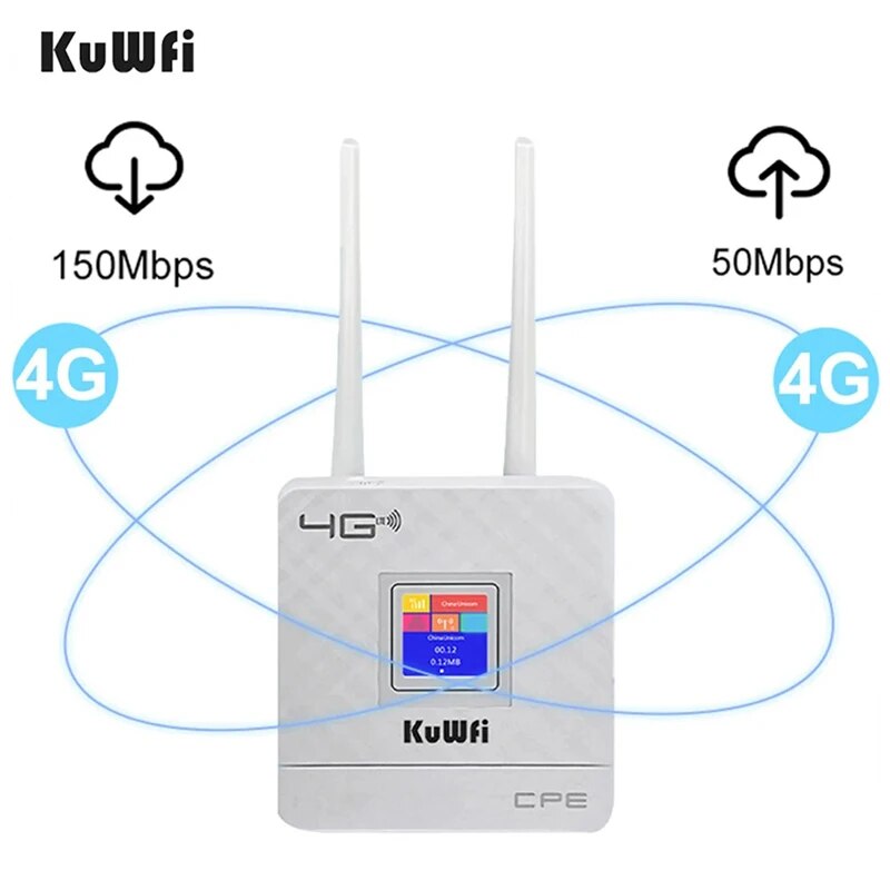 Industrial 4G Router Vpn - Roteador WiFi 4G LTE Desbloqueado KuWFi