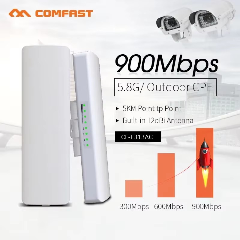 COMFAST 300~900Mbp 5.8G CPE Wi - 5G Cpe Router Outdoor avaliação e preço