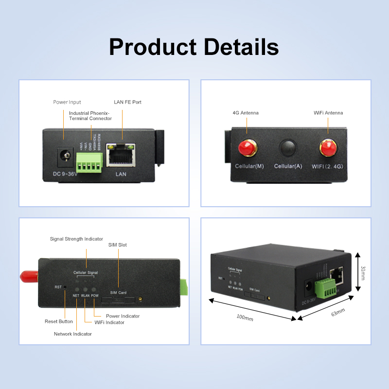 Roteador 4G de Grau Industrial - Industrial 4G Router Vpn avaliação e preço