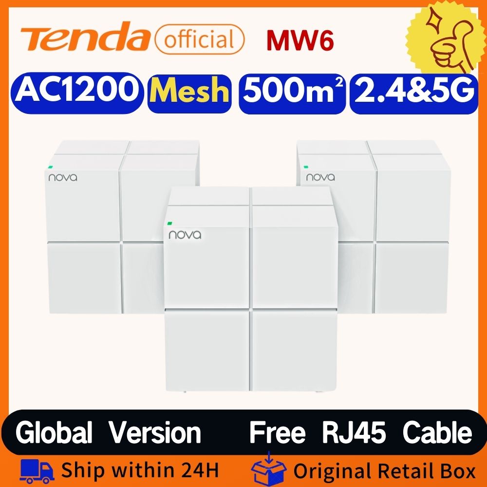 Tenda Mesh WiFi Router MW6 AC1 - 4G Router Dual Band Wifi Ac1200 avaliação e preço