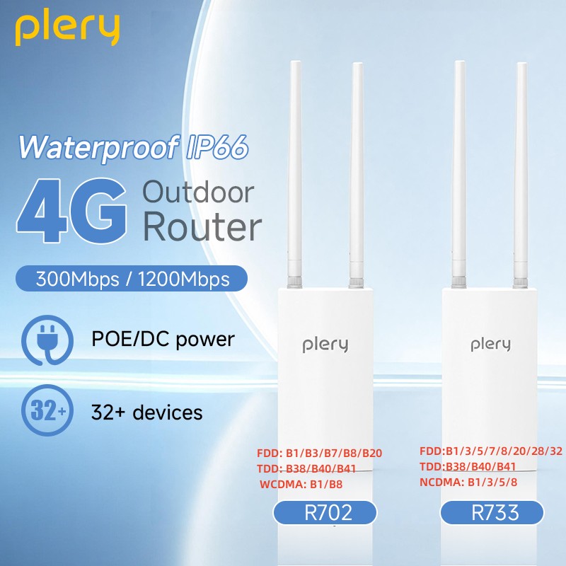 Roteador 4G LTE Externo Plery  - 4G Lte Router Outdoor Waterproof avaliação e preço