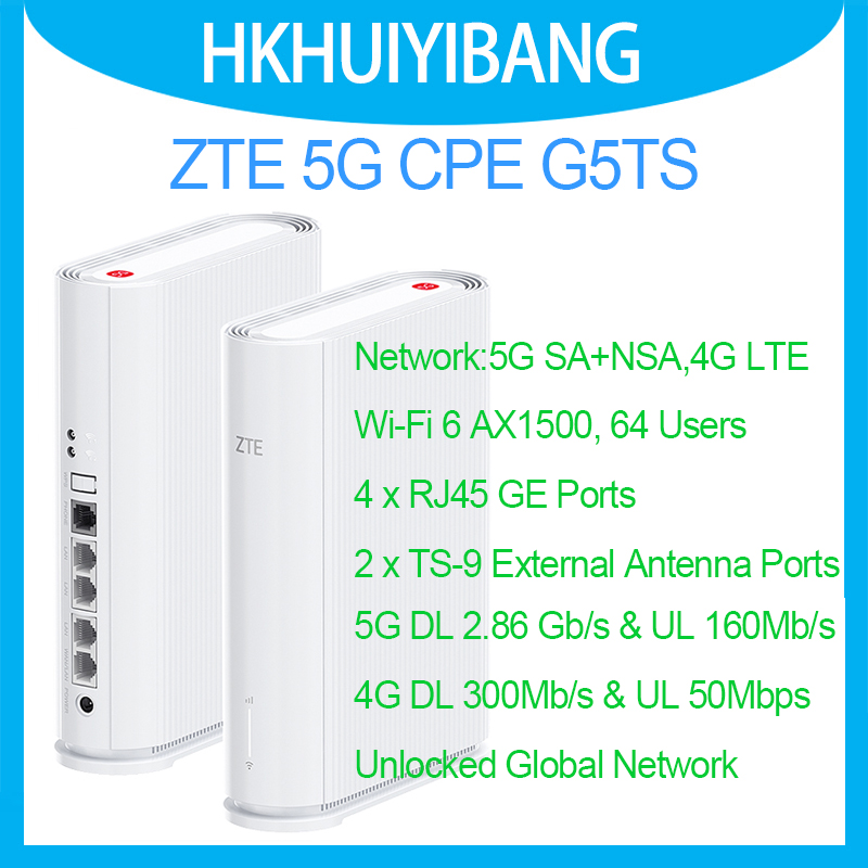 Roteador Sem Fio ZTE 5G CPE G5 - 4G Lte Modem Cat6 External Antenna avaliação e preço