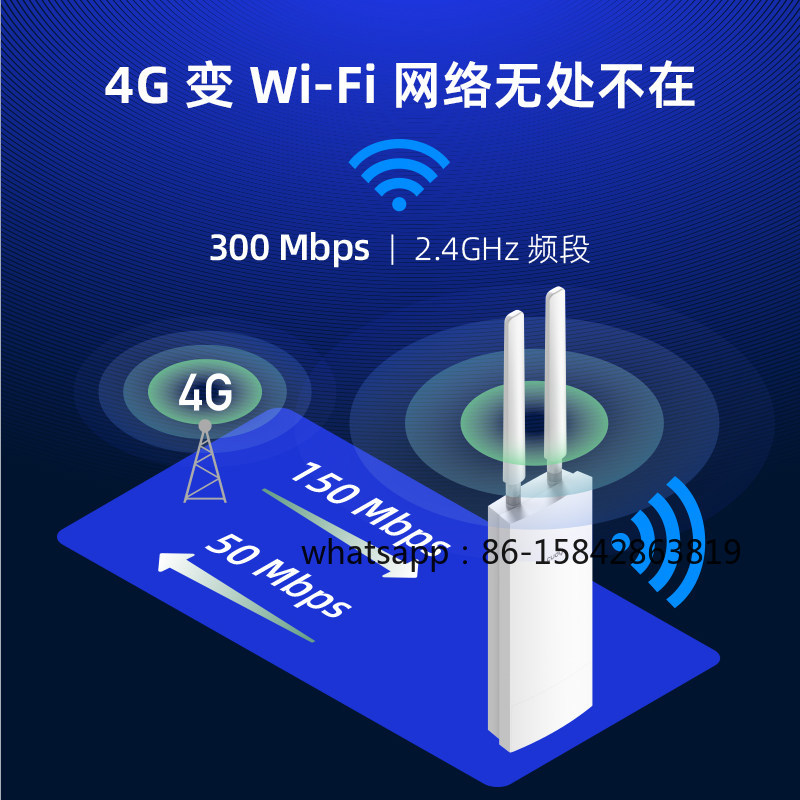 Roteador WiFi LT400 4G LTE 300 - 4G Lte Router Outdoor Waterproof avaliação e preço